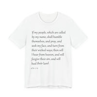 2 Chr 7:14 - T-Shirt for Spiritual Growth,  Everyday Comfort